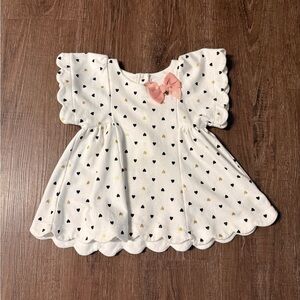 Isaac Mizrahi Kids Heart Print Tunic with Pink Bow